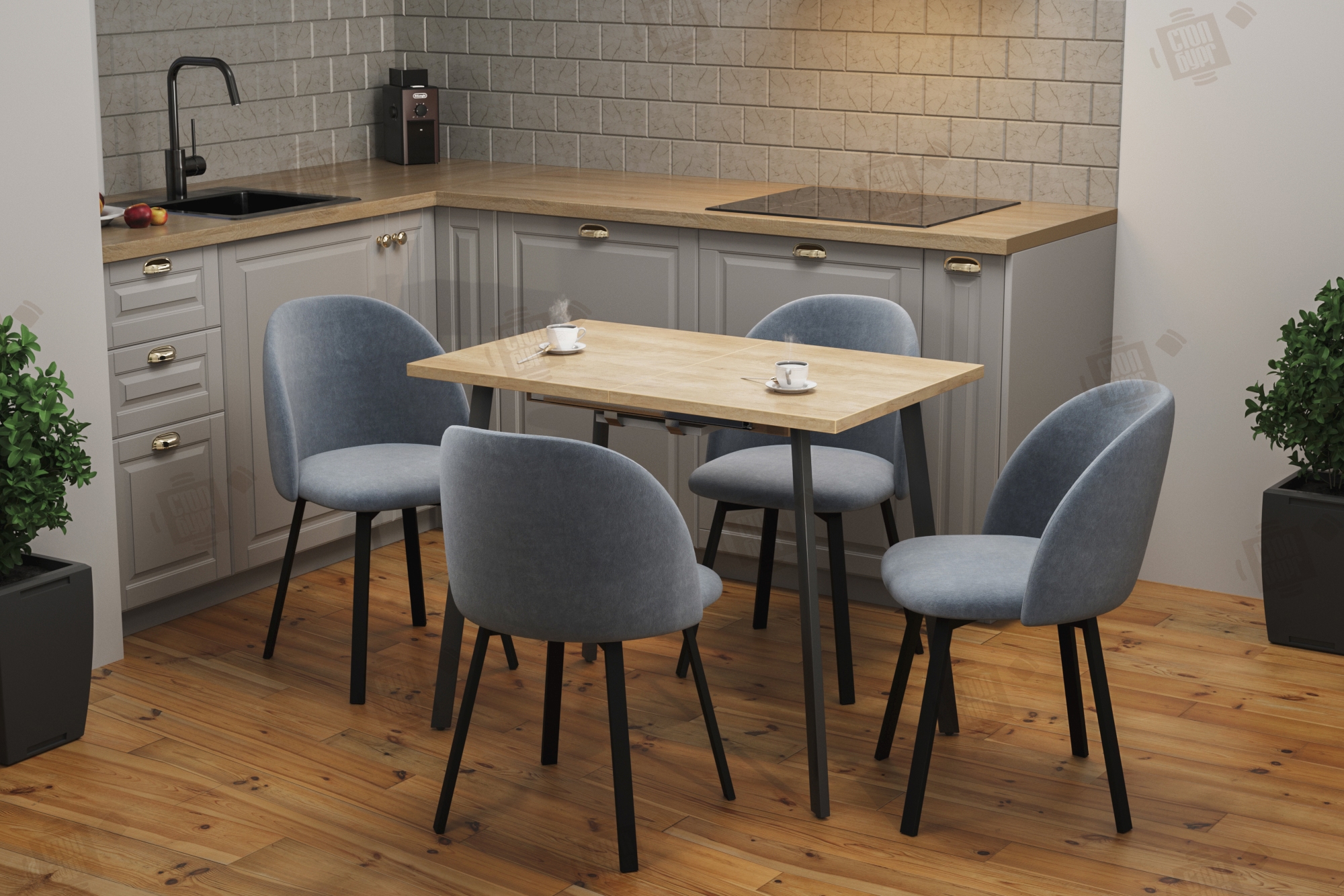 Кухонные стулья без подлокотников для абсолютной свободы движений