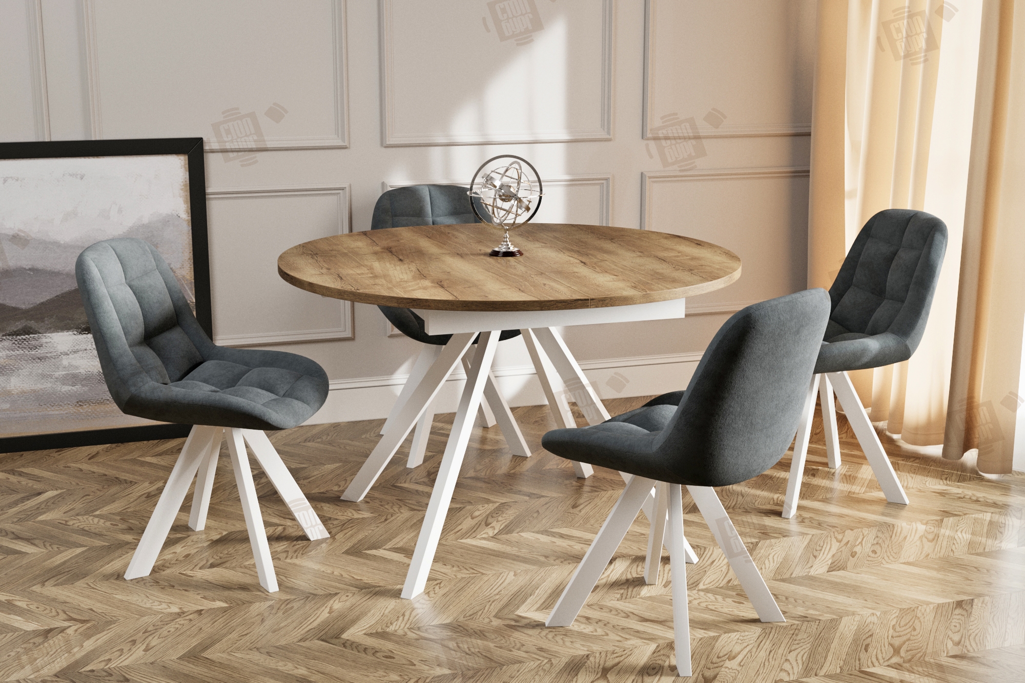 Круглые столы на кухню — уют без углов