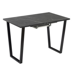 Комплект Стол АТЛАНТ 01 EGGER 1100(+400)*700 ОПОРА (А1,4) Черный Матовый м