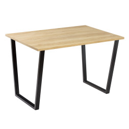 Комплект Стол АТЛАНТ 04 EGGER 1100*700 ОПОРА (А1,4) Черный матовый м