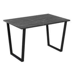 Комплект Стол АТЛАНТ 04 EGGER 1100*700 ОПОРА (А1,4) Черный матовый м