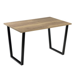 Комплект Стол АТЛАНТ 06 EGGER 1200*800 ОПОРА (А2,6,11,12) Черный матовый м