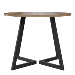 Комплект Стол РИМ D-1050(+450) EGGER ОПОРА РИМ Черный Матовый м